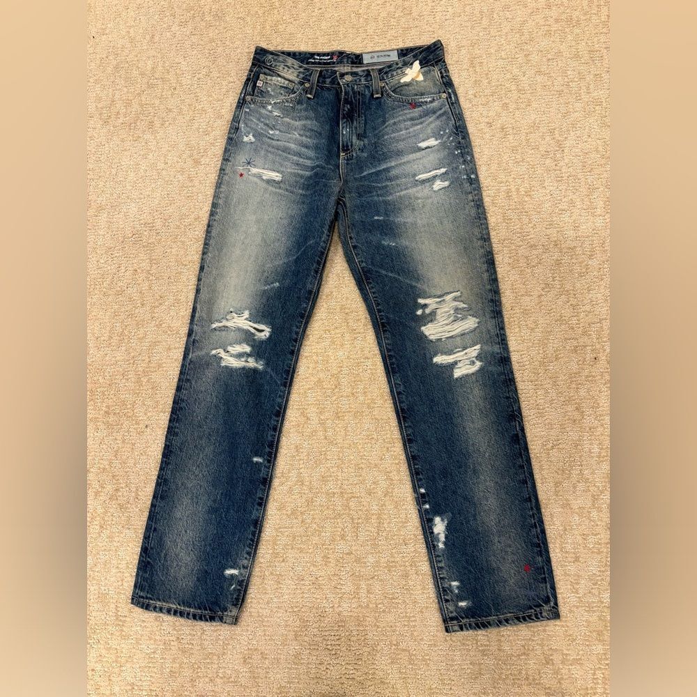 Adriana Goldschmeid AG vintage high waisted tapered/ high rise jeans.